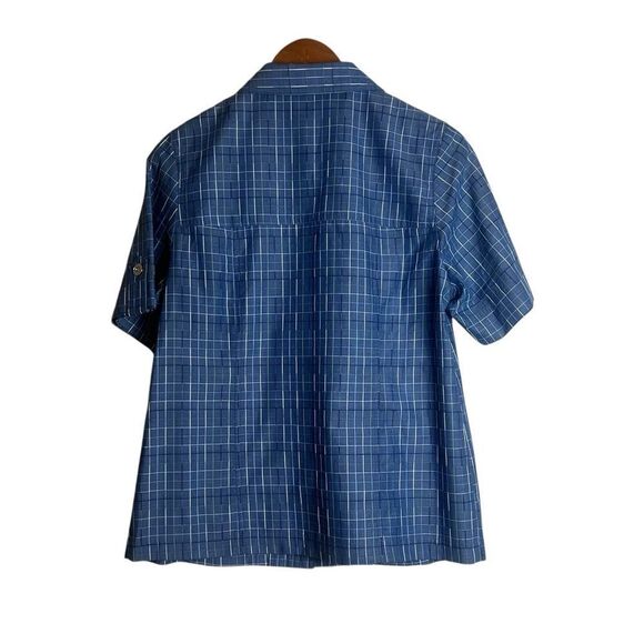Alia blue vintage button down shirt. Size 8 - Picture 7 of 7